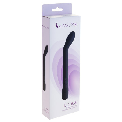 Тонкий вібратор для точки GS Pleasures Lithea Black, 7 режимів