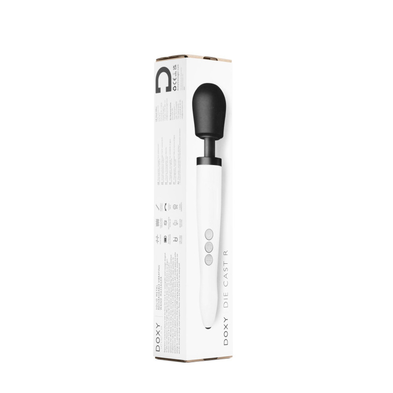 Вібромасажер DOXY Die Cast R Stardust White