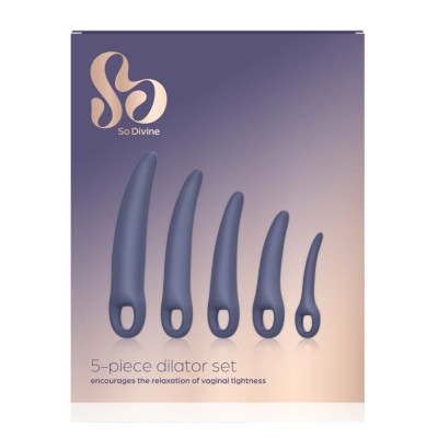 Набір з 5-ти вагінальних силіконових розширювачів So Divine Menopause Dilatоr set 