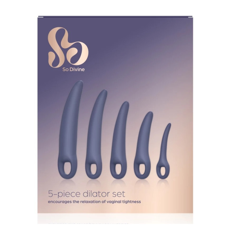 Набір з 5-ти вагінальних силіконових розширювачів So Divine Menopause Dilatоr set