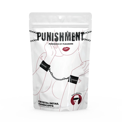 Наручники Punishment - Crystal Detail Handcuffs – Black