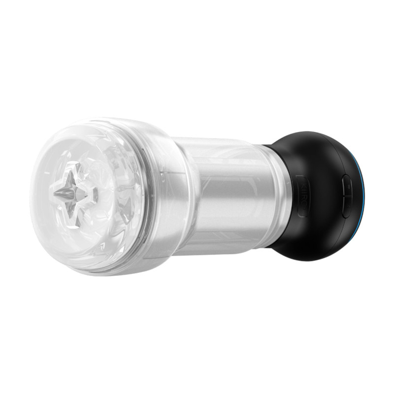Мастурбатор Kiiroo Feel Pocket Crystal із всмоктувальною інтерактивною насадкою PowerBlow Combo Set