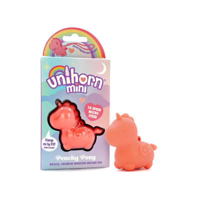 Вібратор міні-одноріжка Unihorn Mini - Peachy Pony, брелок з вібрацією