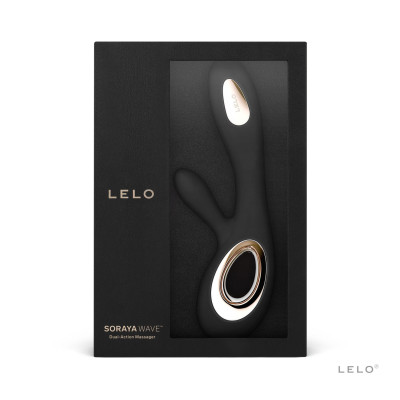 Вібратор-кролик LELO Soraya Wave Black, що манять рухи стовбура