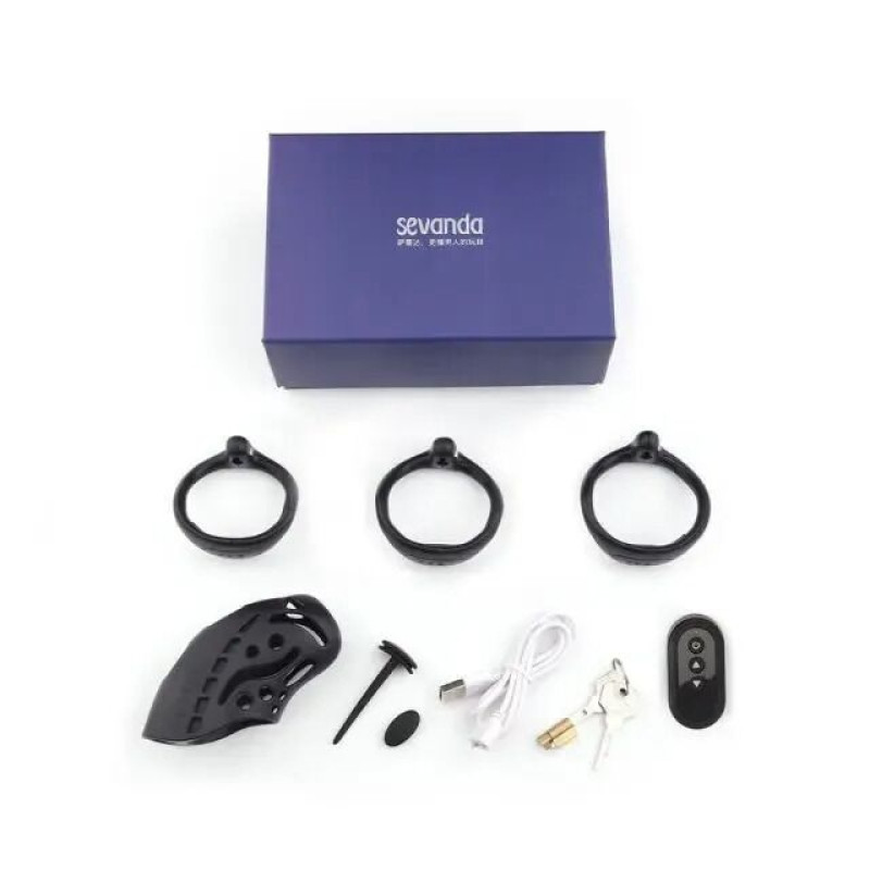 Клітина для члена з електростимуляцією LOCKINK SEVANDA Nautilus Estim Chastity Cage