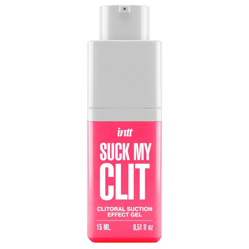Смоктайзер для клітора Intt Suck My Clit – Wild Strawberry (Суниця),15 мл, гель з ефектом посмоктування