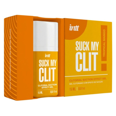 Смоктайзер для клітора Intt Suck My Clit – Манго, 15 мл, гель з ефектом посмоктування