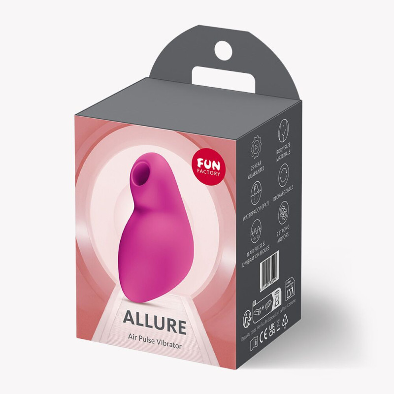 Вакуумний стимулятор Fun Factory Allure Magenta, 12 режимів вібрації, 11 рівнів вакууму, перезаряджається