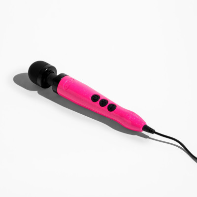 Вібромасажер DOXY Die Cast 3 Hot Pink, потужний, живлення 220В, металевий корпус