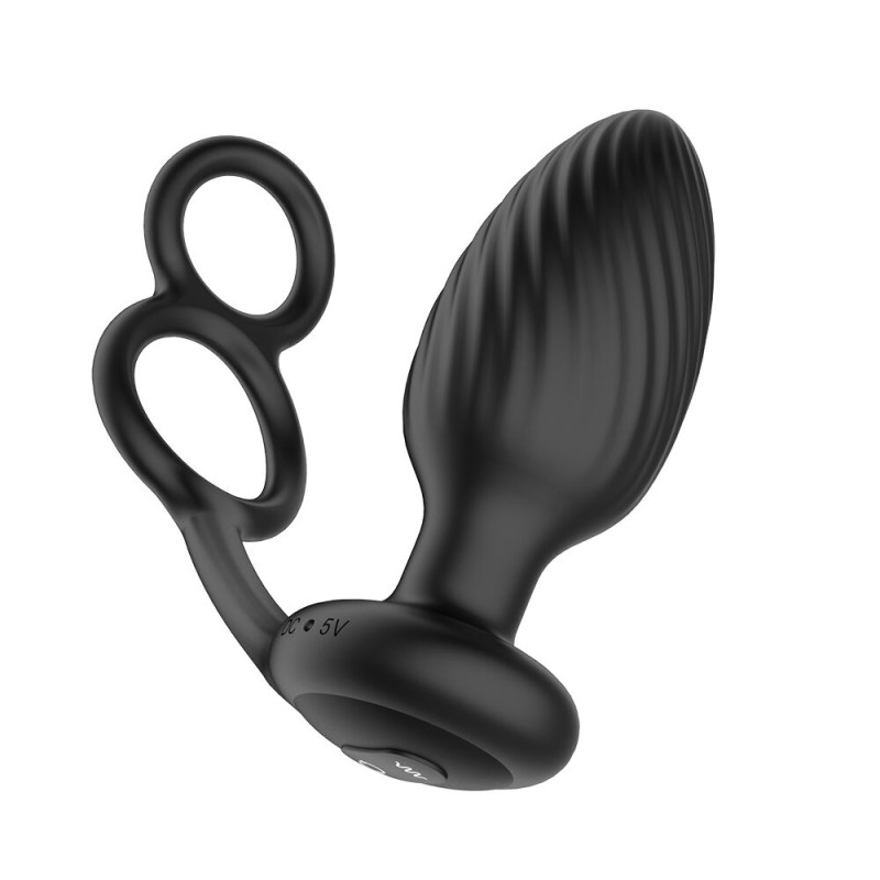 Анальна вібропробка Nexus Tornado Cock and Ball Ring