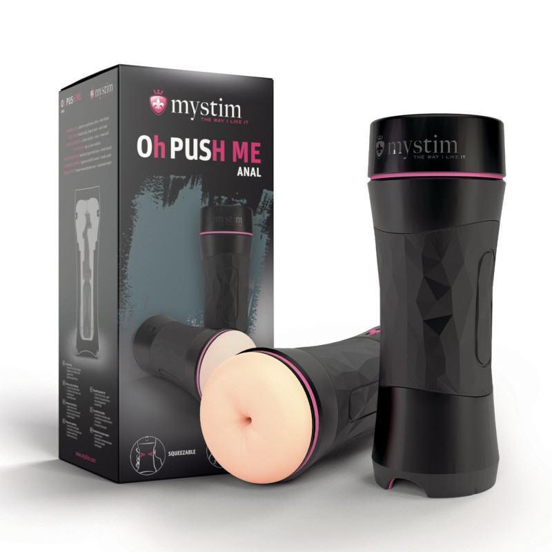 Мастурбатор анус Mystim O(h)PUSH ME Anus з ефектом всмоктування