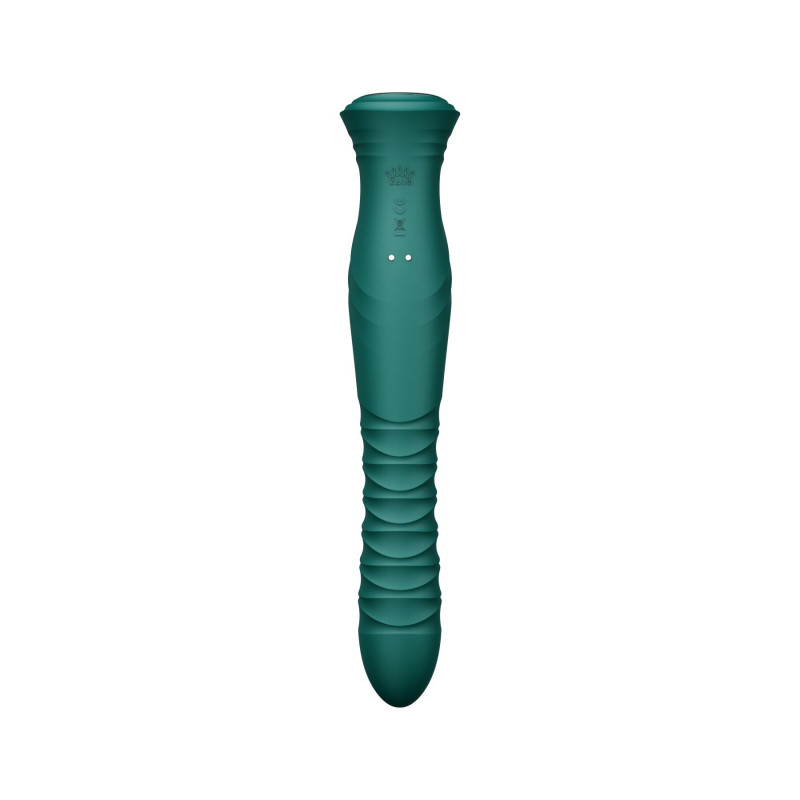 Пульсатор-кролик із вібрацією Zalo Mose 2 Turquoise Green