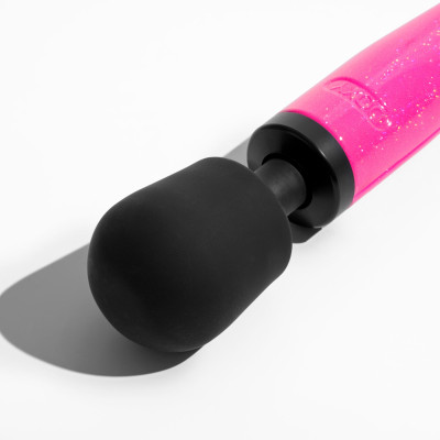 Вібромасажер DOXY Die Cast Massager Hot Pink, потужний, живлення 220В, металевий корпус