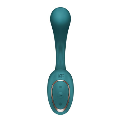 Вагінально-кліторальний вібратор Satisfyer G for Goddess 2 Bottle Green