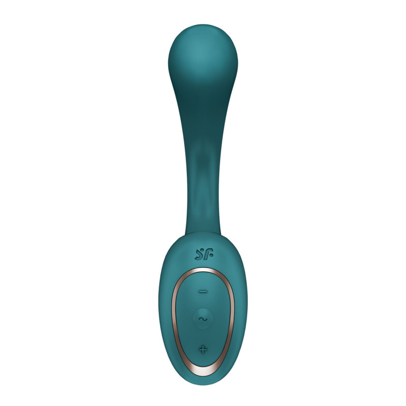 Вагінально-кліторальний вібратор Satisfyer G for Goddess 2 Bottle Green