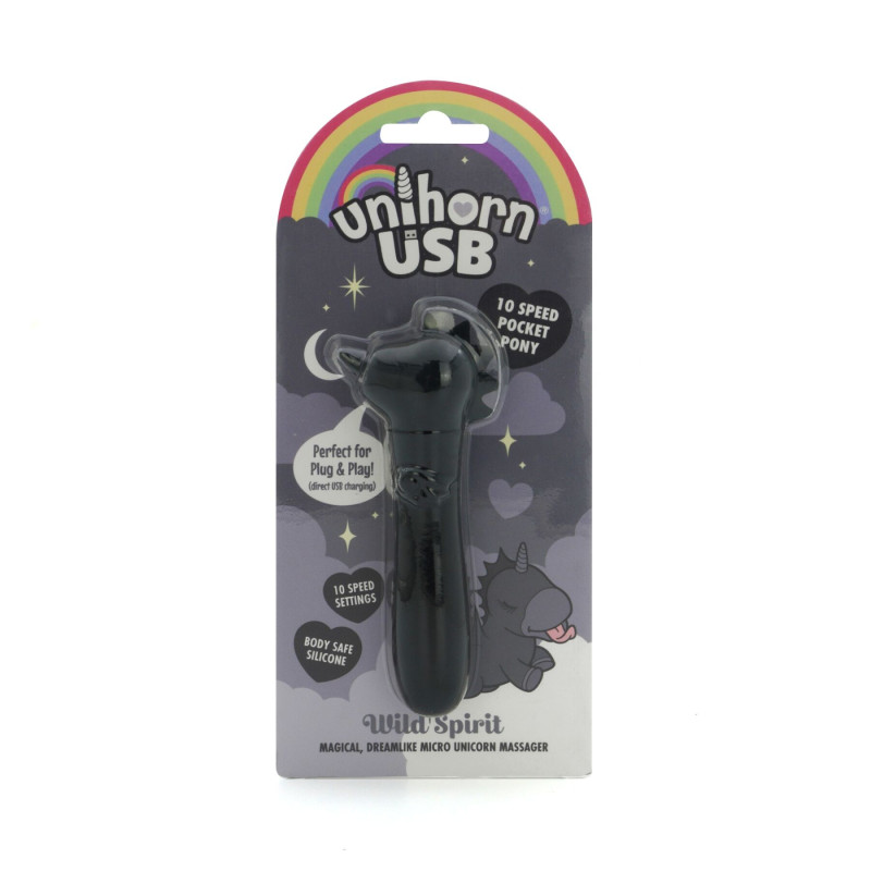 Вібратор-єдиноріжка Unihorn USB Bullet - Wild Spirit, віброкуля, USB зарядка