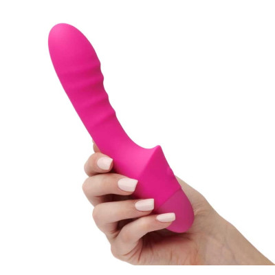 Ребристий вібратор So Divine Pash Ribbed G-spot, рожевий