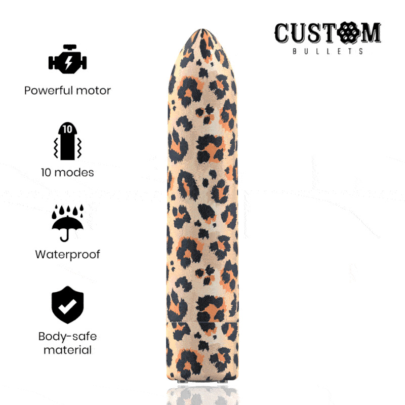 Потужна віброкуля Custom Bullets Leopard