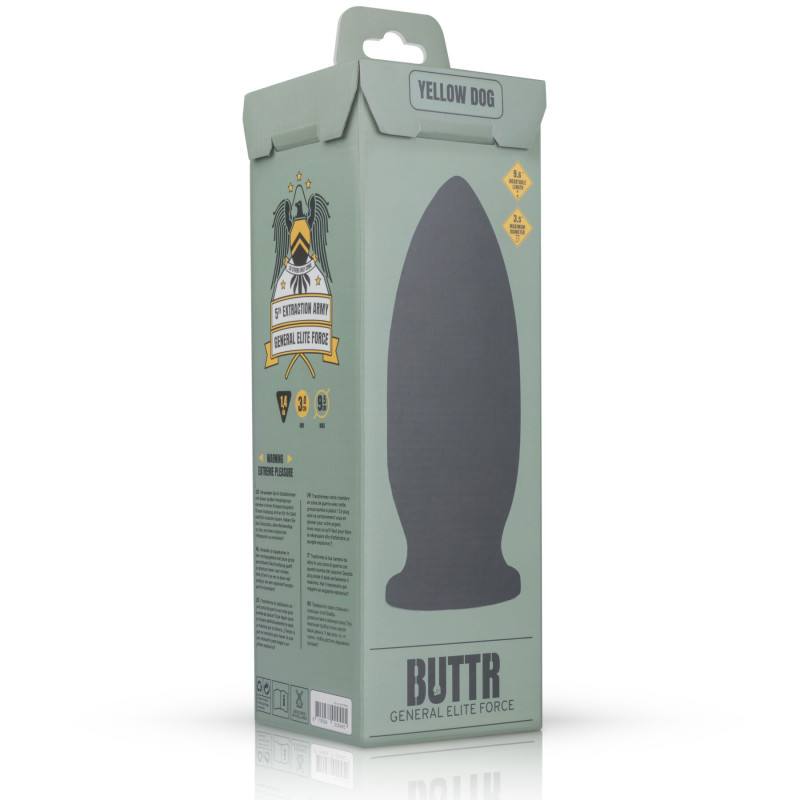 Анальний затор BUTTR - Yellow Dog Butt Plug