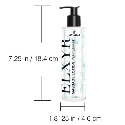Лосьйон для масажу ніг та ступнів Sensuva ELXYR Massage Lotion Peppermint (236 мл)