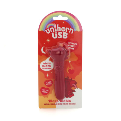 Вібратор-єдиноріжка Unihorn USB Bullet - Blaze Diablo віброкуля, USB зарядка