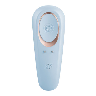 Вібратор для пар Satisfyer Double Classic Light Blue з одним двигуном