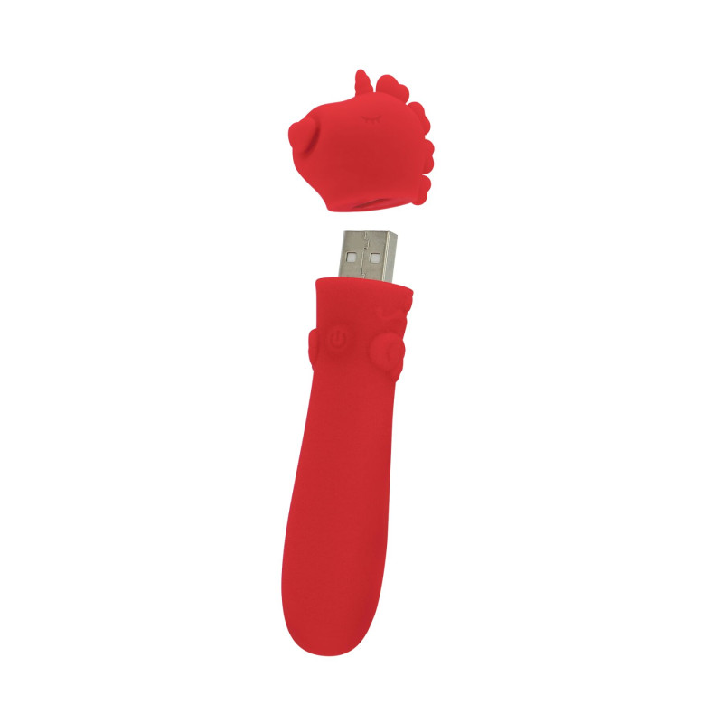 Вібратор-єдиноріжка Unihorn USB Bullet - Cupid's Beau, віброкуля, USB зарядка