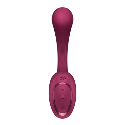 Вагінально-кліторальний вібратор Satisfyer G for Goddess 2 Wine Red