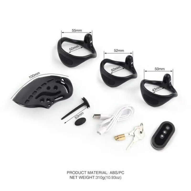 Клітина для члена з електростимуляцією LOCKINK SEVANDA Nautilus Estim Chastity Cage