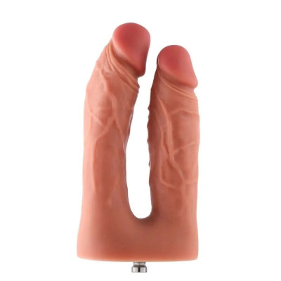 Подвійний фалоімітатор Hismith Silicone Double Penetrator Dildo, система KlicLok