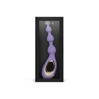 Анальні намисто з вібрацією LELO Soraya Beads Violet Dusk, різний діаметр намистин, 8 режимів