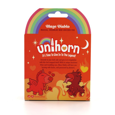 Вібратор-єдиноріжка Unihorn - Blaze Diablo, лагідний язичок