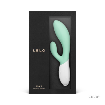 Вібратор-кролик LELO Ina 3 Seaweed, 10 режимів вібрації, потужний двигун