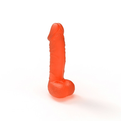 Крафтове мило-член із присоскою Чистий Кайф MEDIUM Orange, натуральне