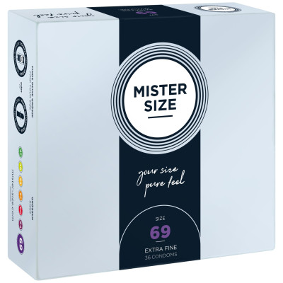 Презервативи Mister Size – Pure Feel – 69 (36 шт), товщина 0.05 мм