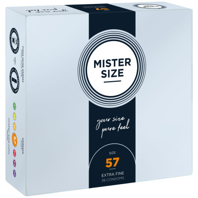 Презервативи Mister Size – Pure Feel – 57 (36 шт), товщина 0.05 мм
