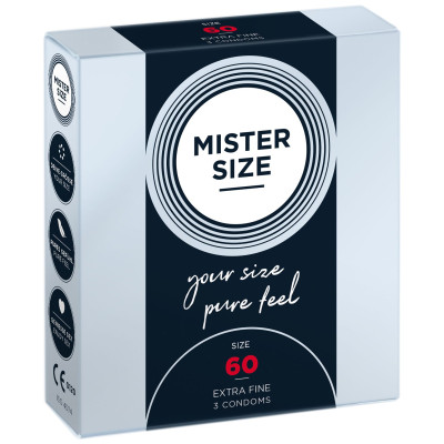 Презервативи Mister Size - Pure Feel - 60 (3 шт)