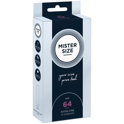 Презервативи Mister Size - Pure Feel - 64 (10 шт)