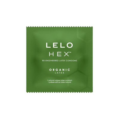 Презервативи LELO HEX Condoms Organic 3 Pack, тонкі та суперміцні