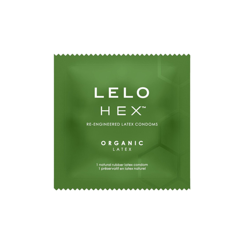 Презервативи LELO HEX Condoms Organic 3 Pack, тонкі та суперміцні