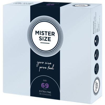 Презервативи Mister Size – Pure Feel – 69 (36 шт), товщина 0.05 мм