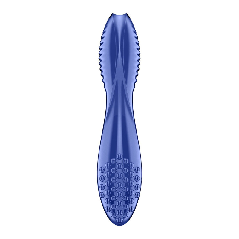 Двосторонній скляний дилдо Satisfyer Dazzling Crystal 2 Blue