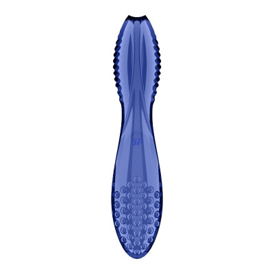 Двосторонній скляний дилдо Satisfyer Dazzling Crystal 2 Blue