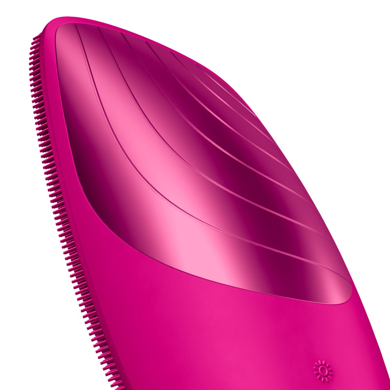 Електронна звукова термощітка для обличчя GESKE Sonic Thermo Facial Brush 6 в 1 magenta