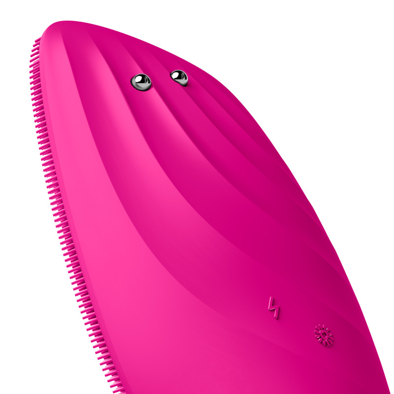 Очищувальна щітка для обличчя GESKE Sonic Thermo Facial Brush&Face-Lifter 8 в 1 magenta