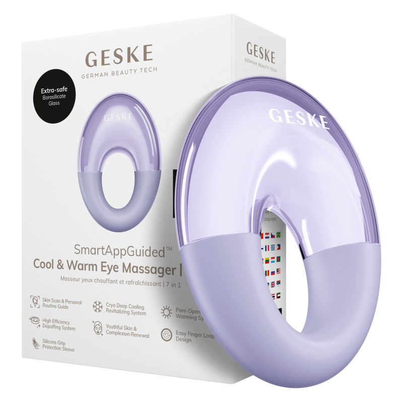 Масажер для очей GESKE Cool&Warm Eye Massager purple