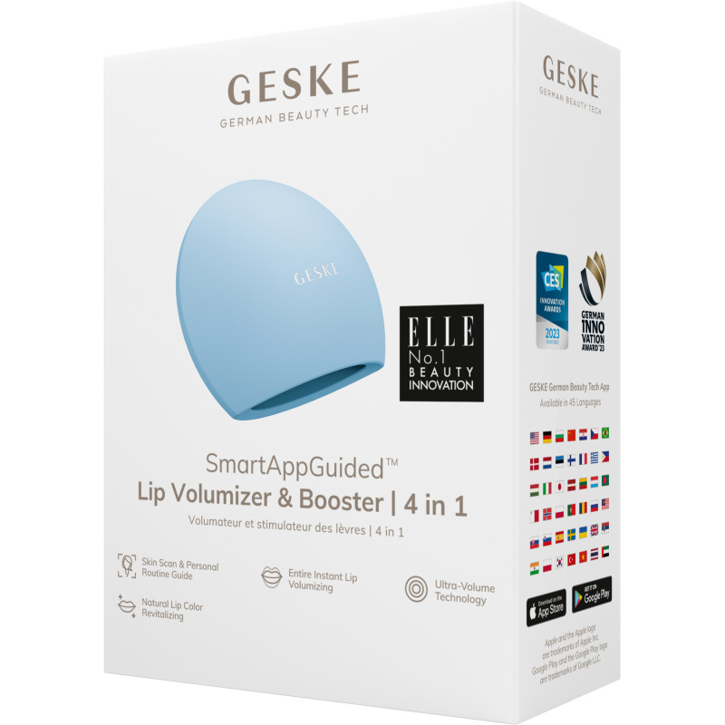 Пристрій для збільшення обʼєму губ GESKE Lip Volumizer&Booster 4 в 1 Big aquamarine