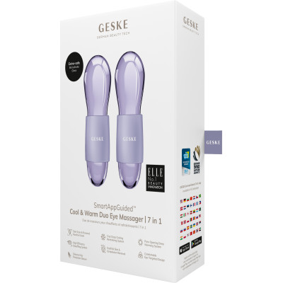 Подвійний масажер для очей GESKE Cool&Warm Duo Eye Massager purple