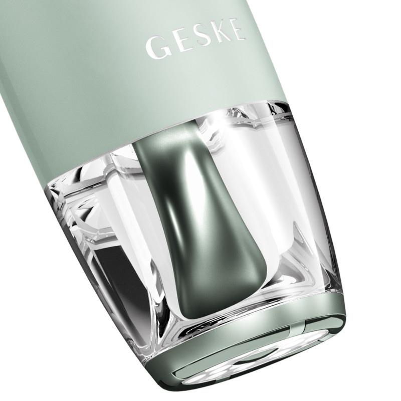 Антивіковий LED-випромінювач для відновлення шкіри обличчя GESKE Anti-Aging Skin Renewer 9 в 1 green