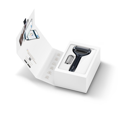 Електронний ролер для обличчя та тіла з мікроголками GESKE MicroNeedle Face&Body Roller black